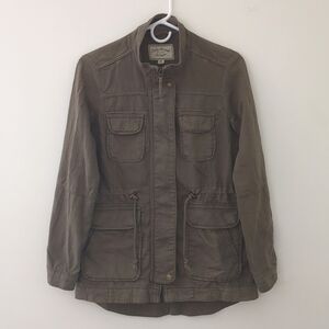 Lucky Brand Military Jacket Olive Green Extra Small